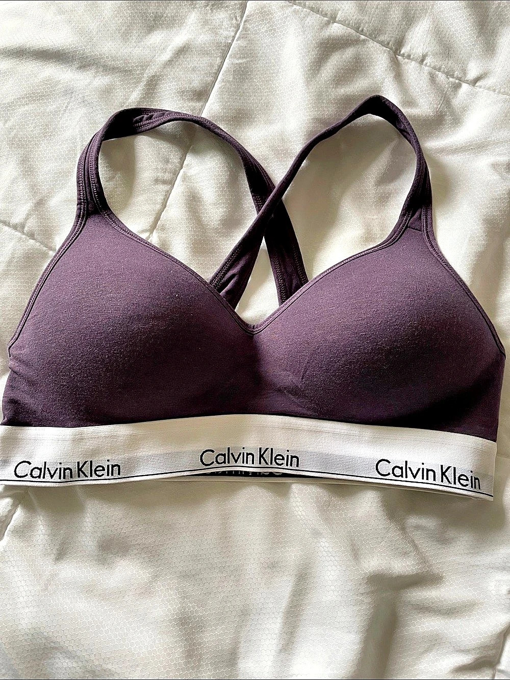Calvin Klein Modern Cotton Lightly Lined Crossback Bralette Crossback Bralette